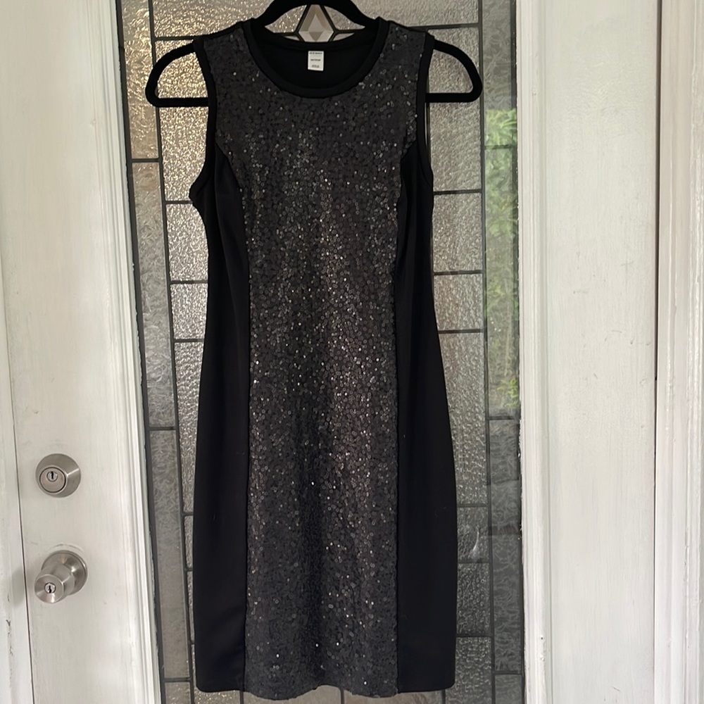 Old Navy Black Sequin Dress